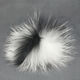 Lana Grossa POMPON DE PIEL Finnraccoon | 701-blanco/negro