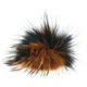 Lana Grossa POMPON DE PIEL Finnraccoon | 704-marrón ciervo/negro