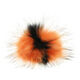 Lana Grossa POMPON DE PIEL Finnraccoon | 705-naranja/negro
