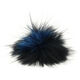 Lana Grossa POMPON DE PIEL Finnraccoon | 708-azul/negro