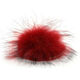 Lana Grossa POMPON DE PIEL Finnraccoon | 111-rojo/negro