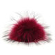Lana Grossa POMPON DE PIEL Finnraccoon | 113-berenjena/negro