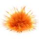 Lana Grossa POMPON DE PIEL Finnraccoon | 147-salmón/naranja/herrumbre