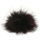 Lana Grossa POMPON DE PIEL Finnraccoon | 149-negro/rojo