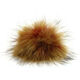 Lana Grossa POMPON DE PIEL Finnraccoon | 137-rojo/mostaza