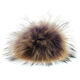 Lana Grossa POMPON DE PIEL Finnraccoon | 140-purpura/marrón