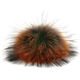 Lana Grossa POMPON DE PIEL Finnraccoon | 142-negro/cobre