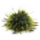 Lana Grossa POMPON DE PIEL Finnraccoon | 500-verde kiwi/verde musgo