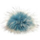 Lana Grossa POMPON DE PIEL Finnraccoon | 509-azul celeste/azul hielo