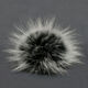 Lana Grossa POMPON DE PIEL Finnraccoon | 144-negro/blanco