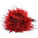 Lana Grossa POMPON DE PIEL DE IMITACIÓN Color | 101-rojo/negro
