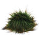 Lana Grossa POMPON DE PIEL DE IMITACIÓN Color | 105-verde oscuro/verde claro/herrumbre