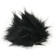 Lana Grossa POMPON DE PIEL DE IMITACIÓN Color | 109-negro