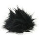 Lana Grossa POMPON DE PIEL DE IMITACIÓN Color | 117-negro