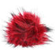 Lana Grossa POMPON DE PIEL DE IMITACIÓN Color | 118-rojo