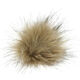Lana Grossa POMPON DE PIEL DE IMITACIÓN Mini | 652-beige/negro