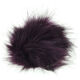 Lana Grossa POMPON DE PIEL DE IMITACIÓN Mini | 654-violeta oscuro