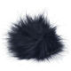 Lana Grossa POMPON DE PIEL DE IMITACIÓN Mini | 655-azul oscuroro