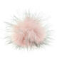 Lana Grossa POMPON DE PIEL DE IMITACIÓN Mini | 656-rosa/gris