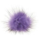 Lana Grossa POMPON DE PIEL DE IMITACIÓN Mini | 657-purpura/negro