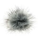 Lana Grossa POMPON DE PIEL DE IMITACIÓN Mini | 661-gris/gris claro/negro