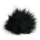 Lana Grossa POMPON DE PIEL DE IMITACIÓN Mini | 662-negro