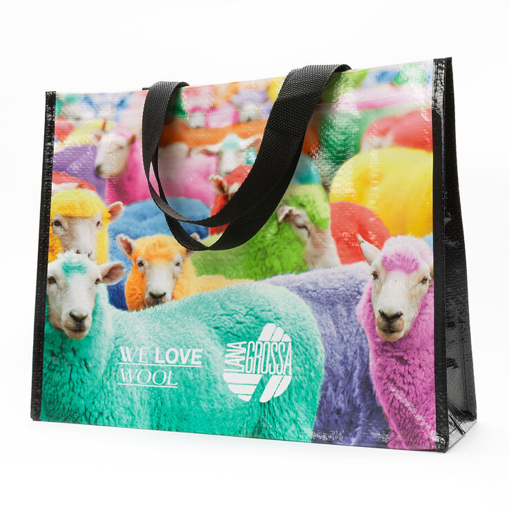 Lana Grossa Bolso de compras WE LOVE WOOL (pequeño) | 01