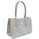 Lana Grossa Bolso de compras XL | 02-gris/naranja