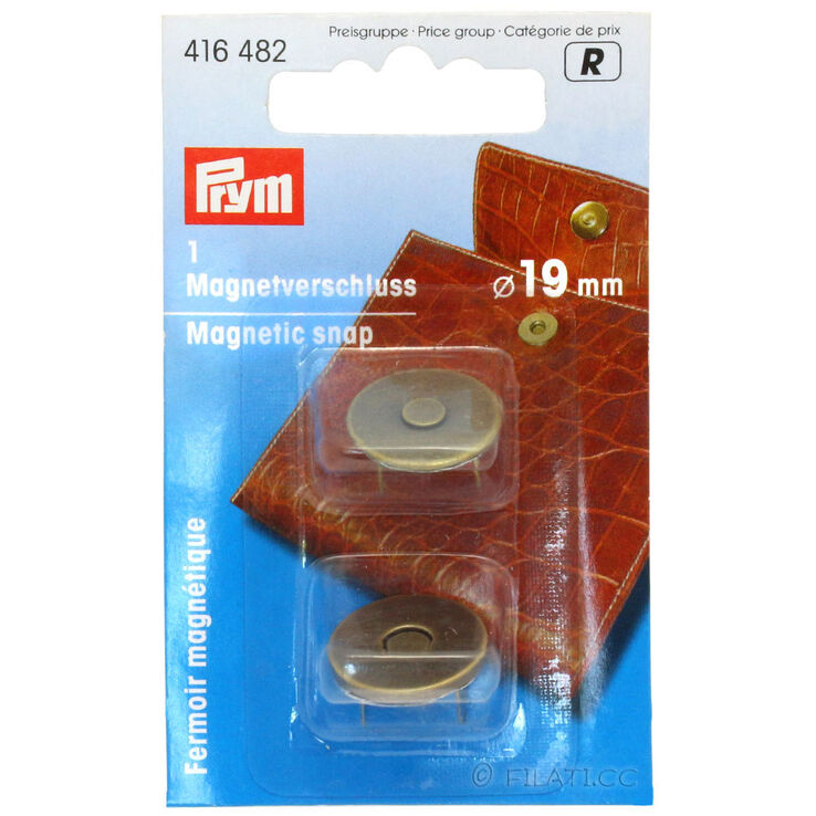 Prym Cierre magnético 416482/19mm | 482-oro viejo