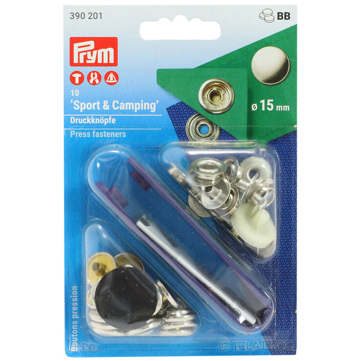 Lana Grossa PRYM 390201/15mm | 01-plata