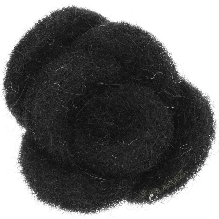 Lana Grossa Flósculos de fieltro 12333/4 cm | 01-negro