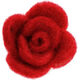 Lana Grossa Flósculos de fieltro 12333/4 cm | 03-rojo