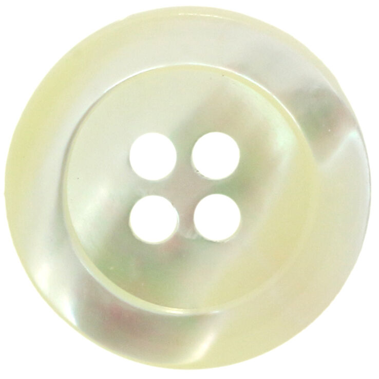 Union Knopf Botón 4 agujeros madreperla 20mm | 99-nácar