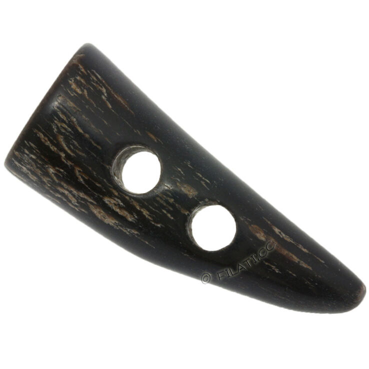 Union Knopf Gag de cuerno 2 agujeros 50mm | 22-marrón oscuro mezcla