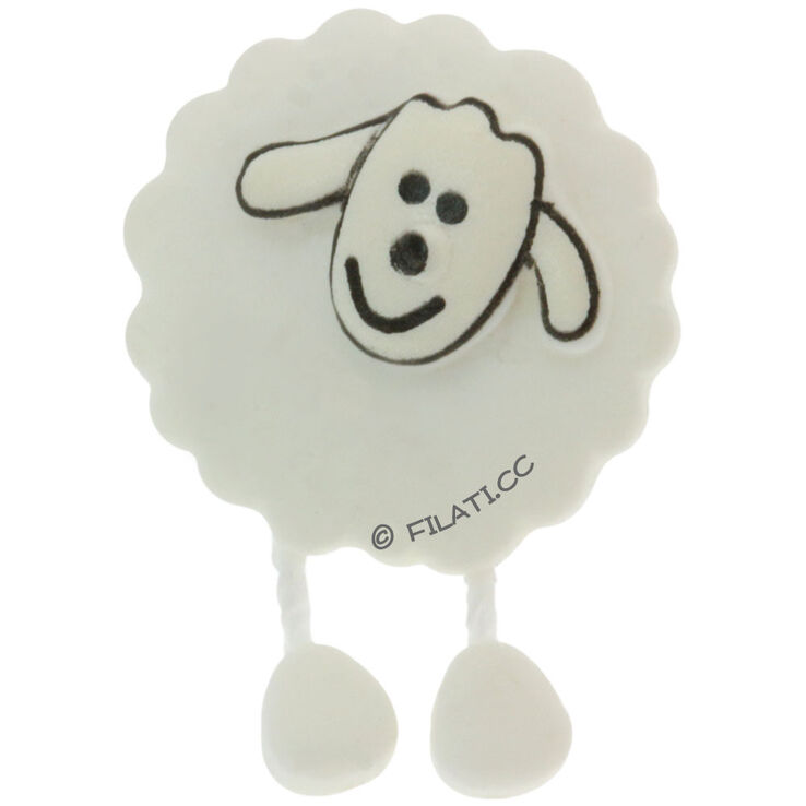 Union Knopf Botón con ojete 18mm | 012-blanco