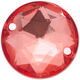 Union Knopf Piedra decorativa 25mm | 48-rojo