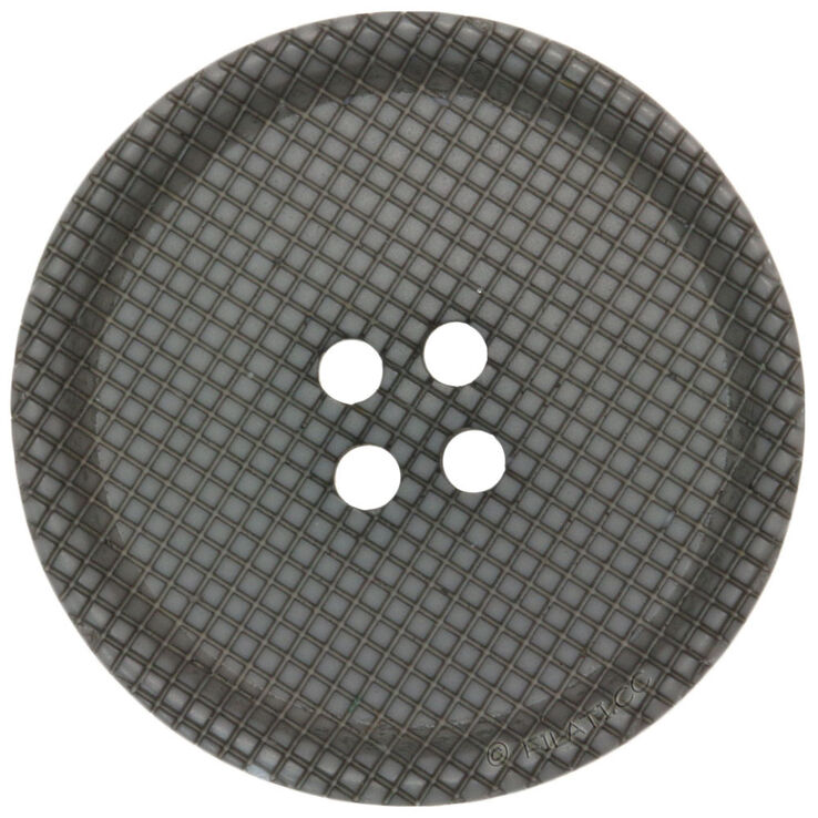 Union Knopf Botón 4 agujeros 25mm | 76-gris oscuro