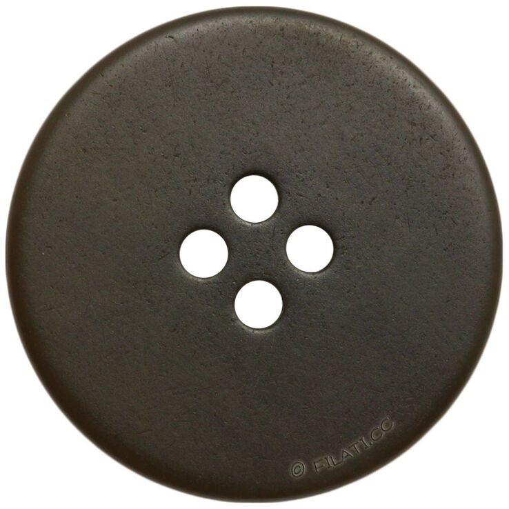 Union Knopf Botón 4 agujeros 20mm | 20-marrón oscuro