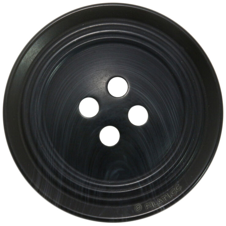 Lana Grossa UNION KNOPF 453094/25mm | 68-negro mezcla