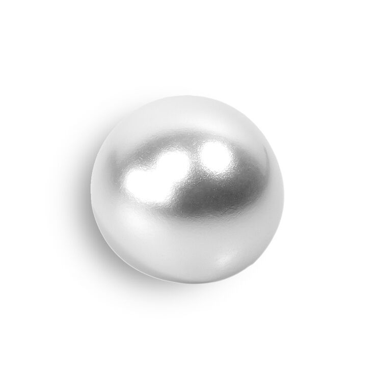 Union Knopf Perla con ojete blanca 10mm | 12-blanco perla