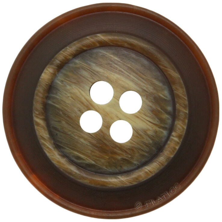Lana Grossa UNION KNOPF 453125/20mm | 20-marrón/naturaleza