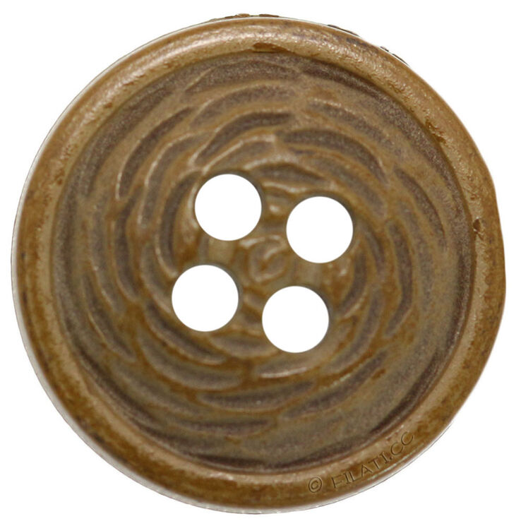 Lana Grossa UNION KNOPF 453199/18mm | 18-marrón oscuro