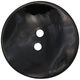 Union Knopf Botón 2 agujeros madreperla 23mm | 80-negro