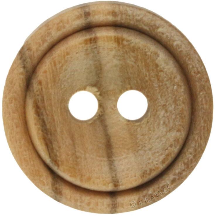 Union Knopf Botón de madera de 2 agujeros 18mm | 14