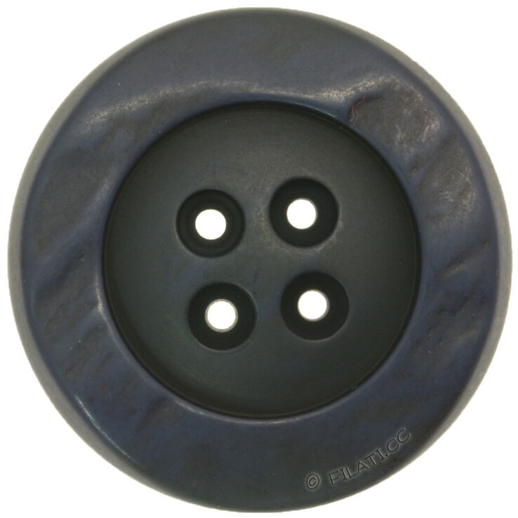 Union Knopf Botón 4 agujeros 38mm | 68-berenjena