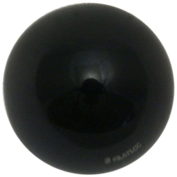 Union Knopf Ojo animal vidrio 8mm | 80-negro