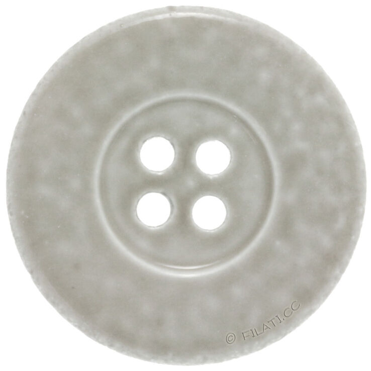 Union Knopf Botón 4 agujeros, madreperla 23mm | 74-gris claro