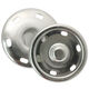 Union Knopf Botón pulsador de metal 30mm | 82-plata
