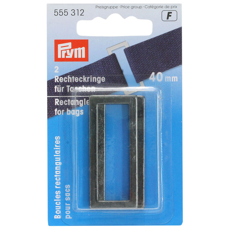 Prym Piezas para correa 40mm | 02-gris grafito