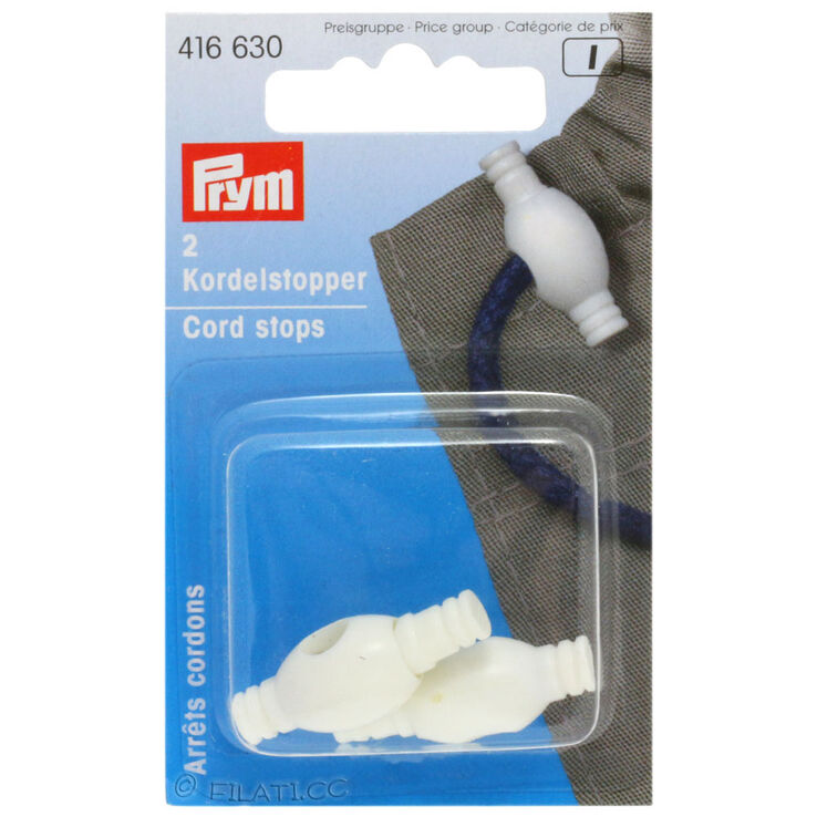 Lana Grossa Topes para cordones | 630-blanco/blanco